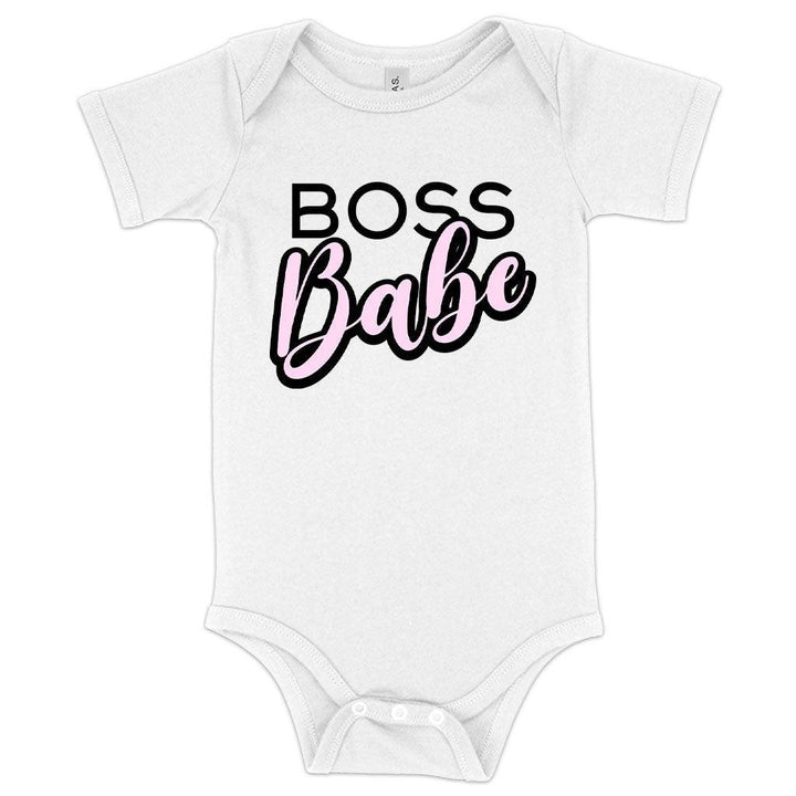 Baby Jersey Boss Babe Graphic Onesie - Trendha