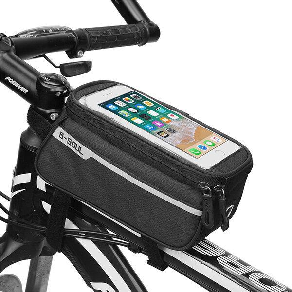 Men And Women Oxfold Waterproof Touch Screen 6 Inch Phone Bag Bicycle Riding Bag - Trendha