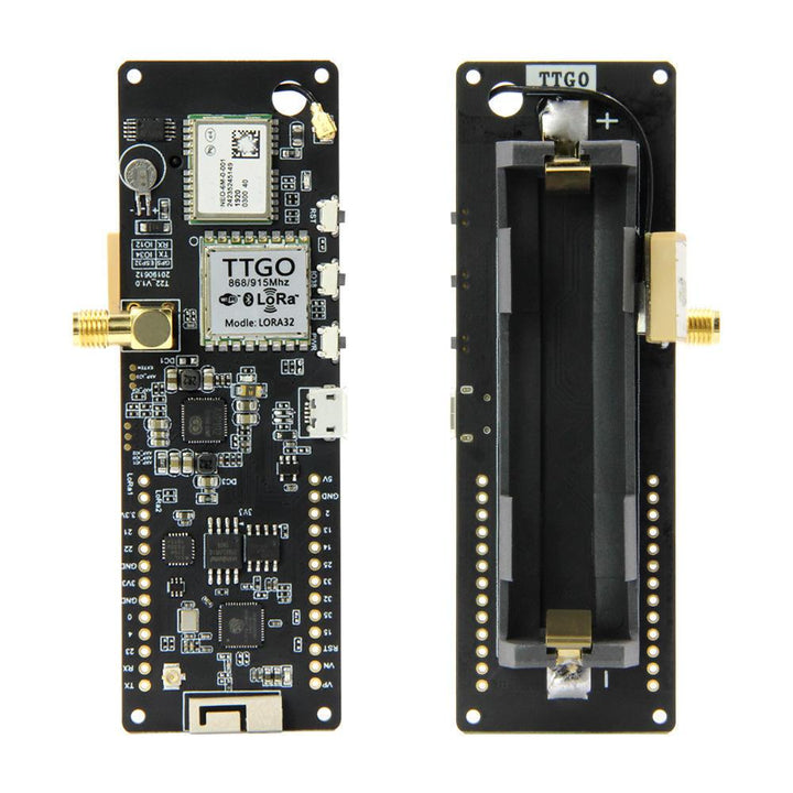 LILYGO TTGO T-Beam ESP32 433/868/915/923Mhz V1.1 WiFi Wireless bluetooth Module GPS NEO-6M SMA LORA32 18650 Battery Holder With OLED - Trendha