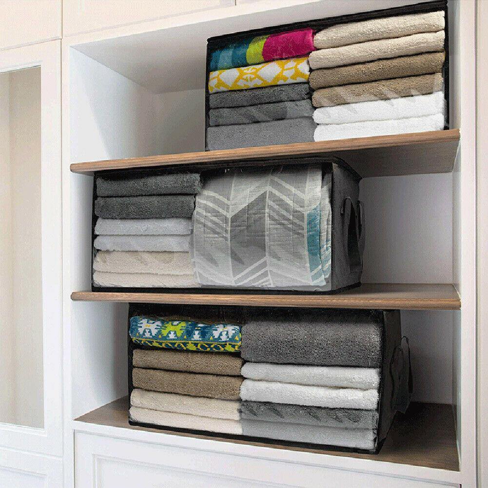 [Big Size] 3life Foldable Household Storage Bag Clothes Blankets Baskets Sweater Quilt Storage Box Organizer - Trendha