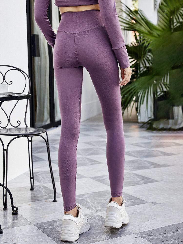 Women Butt Lifter Elastic Wideband High Waist Yoga Sports Leggings Pants - Trendha