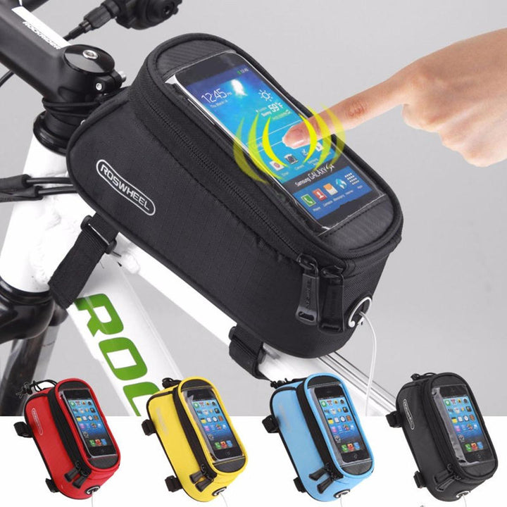 ROSWHEEL Cycling Bicycle Front Tube Touch Screen Bag For iPhone 7 Plus 6S - Trendha