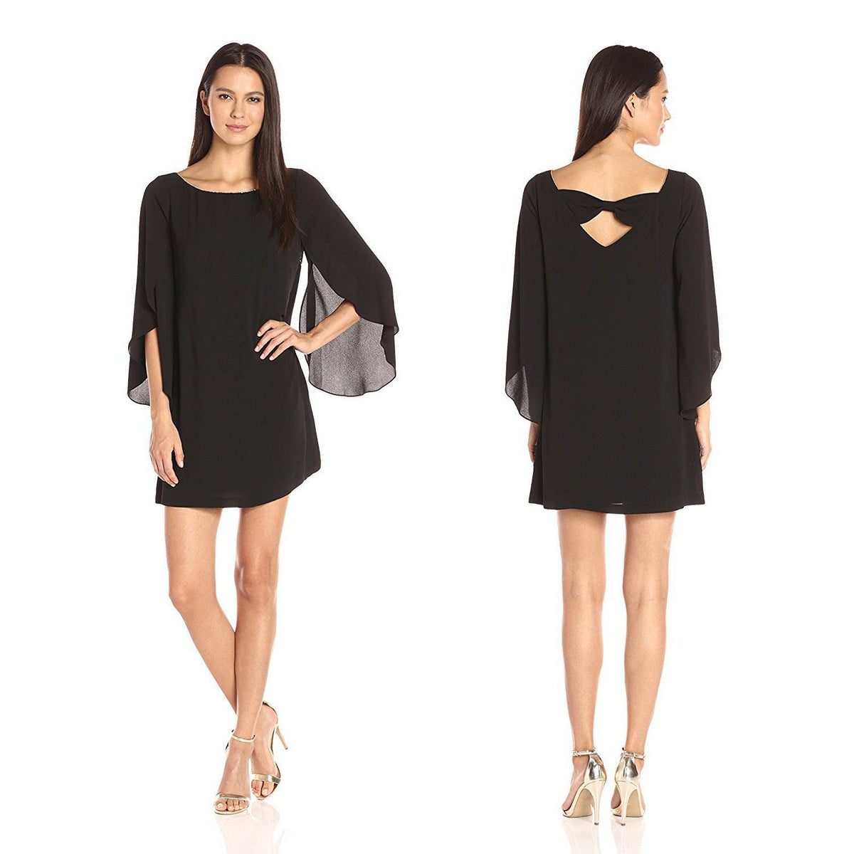 Off-the-shoulder back chiffon casual dress - Trendha