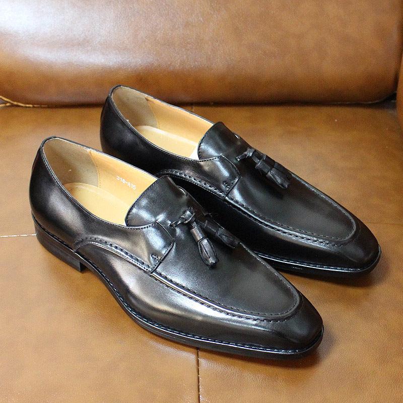 New Style Casual Business Leather Shoes Men's Tassel A Pedal
