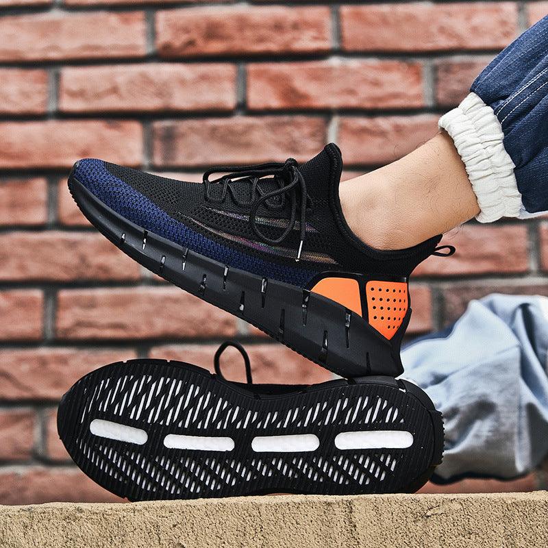 All-match Running Shoes Flying Woven Mesh Sneakers - Trendha