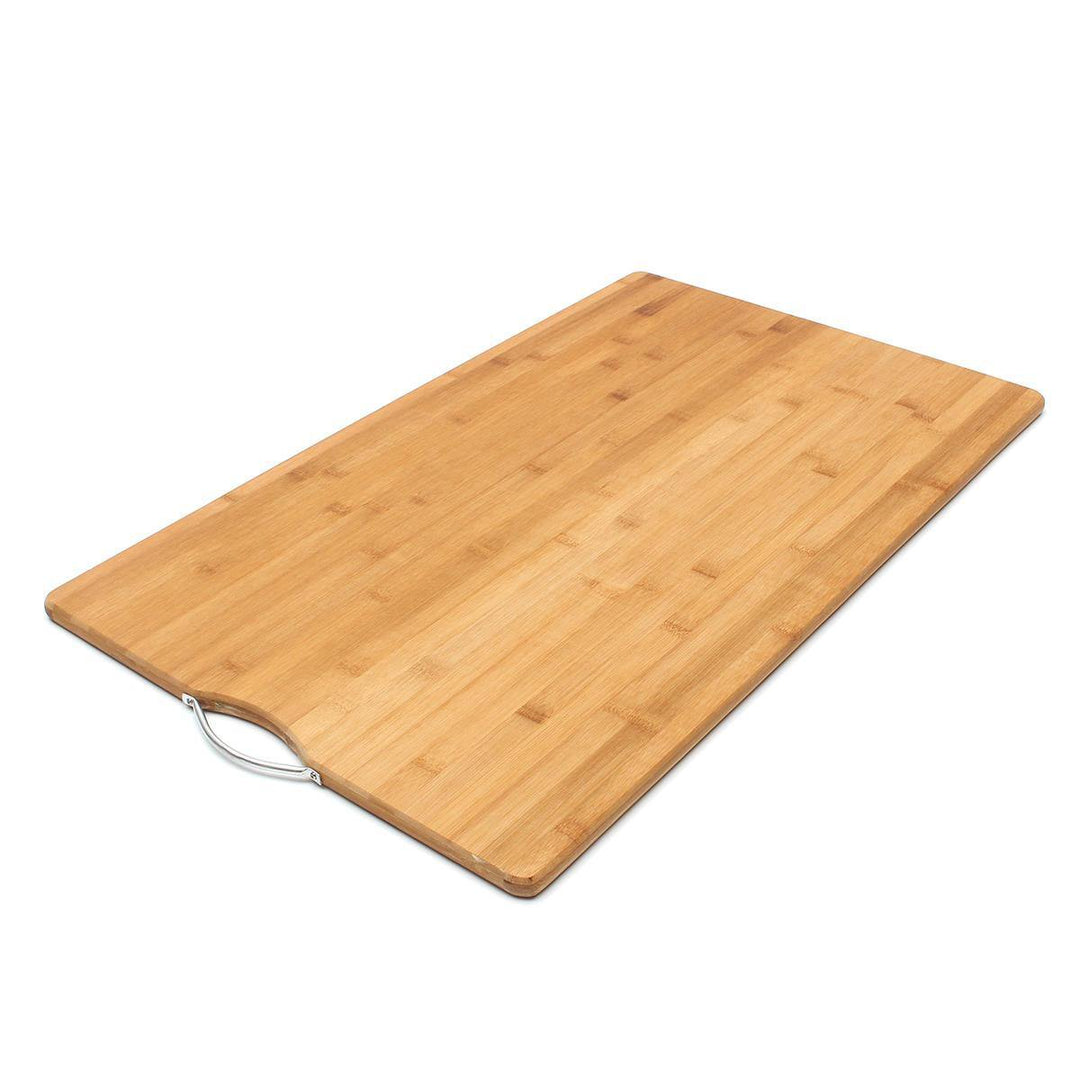Extra LARGE Carbonised Kitchen Bamboo Cutting Chopping Board With Hook Kitchen Cutting Board - Trendha