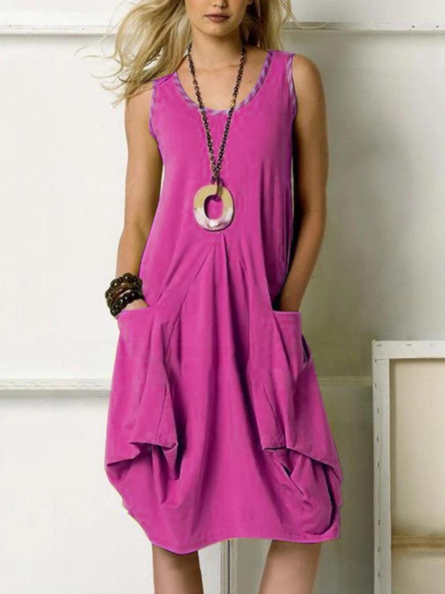 Irregular vest dress