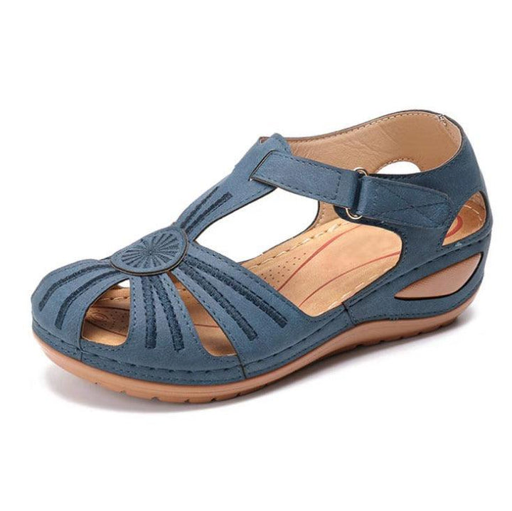 Thick-Soled Velcro Women's Hollow Sandals - Trendha