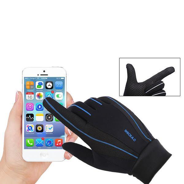 Mens Silicone Riding Non-slip Touch Screen Gloves - Trendha