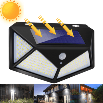 1/2/4Pcs ARILUX 180LED Outdoor Solar Powered Wall Lamps PIR Motion Sensor Garden Security Solar Lights Waterproof - Trendha