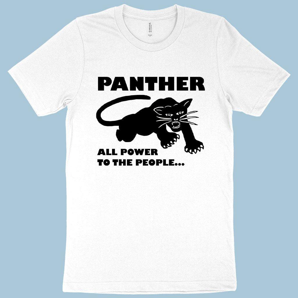 All Power to the People T-Shirt - Black Panther Men's T-Shirt - Panther Graphic Tee Shirt - Trendha