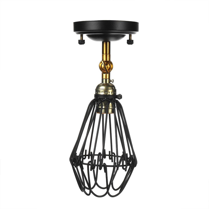 Nordic Retro Industrial Style Wall Lamp Cafe Restaurant Bar Small Iron Cage Wall Lamp - Trendha