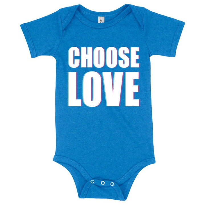 Baby Jersey Choose Love Onesie - Love Graphic Onesie - Trendha