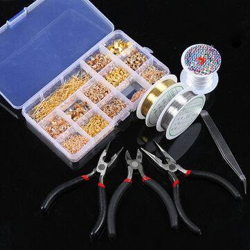 Jewelry Making Wire Starter Threads Findings Pliers Repair Tool Craft Supply Kit - Trendha