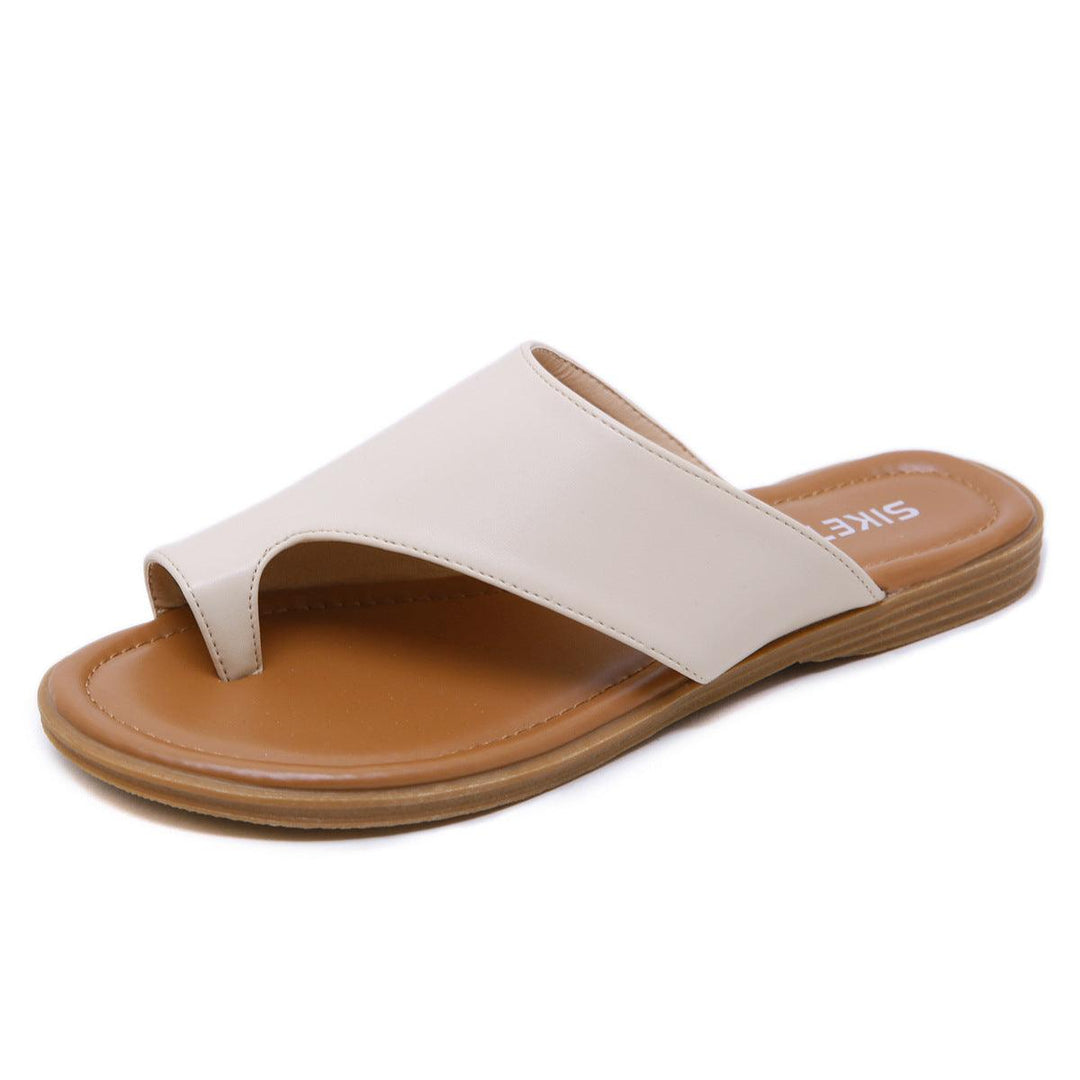 European And American Beach Large Size Casual Flat Sandals - Trendha