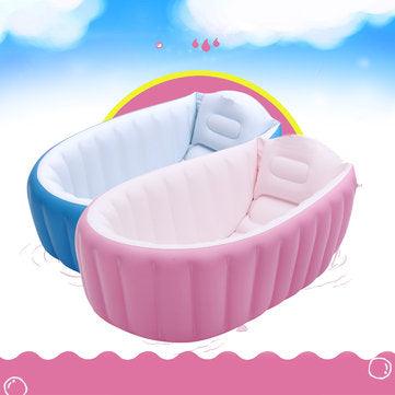 Portable Inflatable Bathtub For Babies Kid Baby Bath Thickening Folding - Trendha