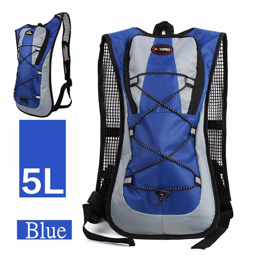 IPRee 5L Running Hydration Backpack Rucksack 2L Straw Water Bladder Bag For Hiking Climbing - Trendha
