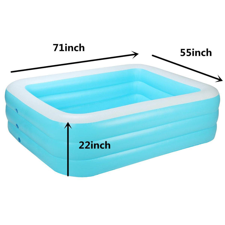 Three Layer Family Swimming Pool Summer Inflatable Pools Outdoor Garden - Trendha