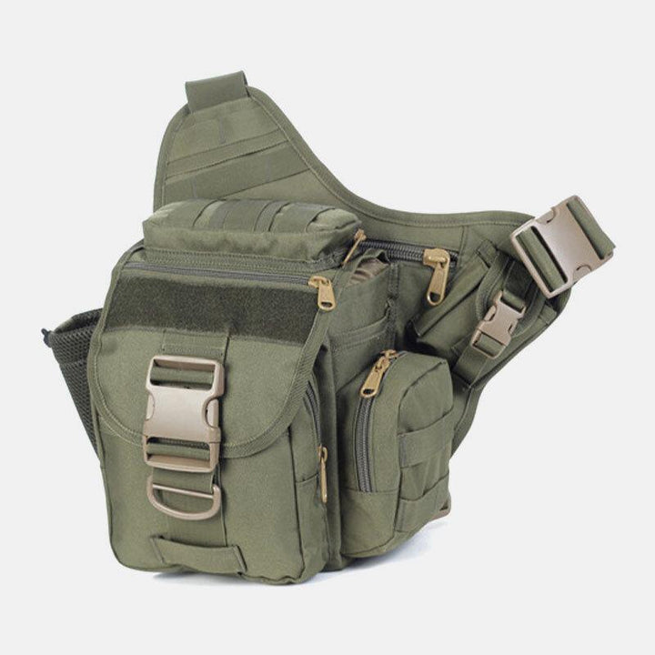 Unisex Oxford Cloth Tactical Camouflage Outdoor Game Riding Multi-carry Saddle Bag Crossbody Bag Waist Bag Backpack - Trendha