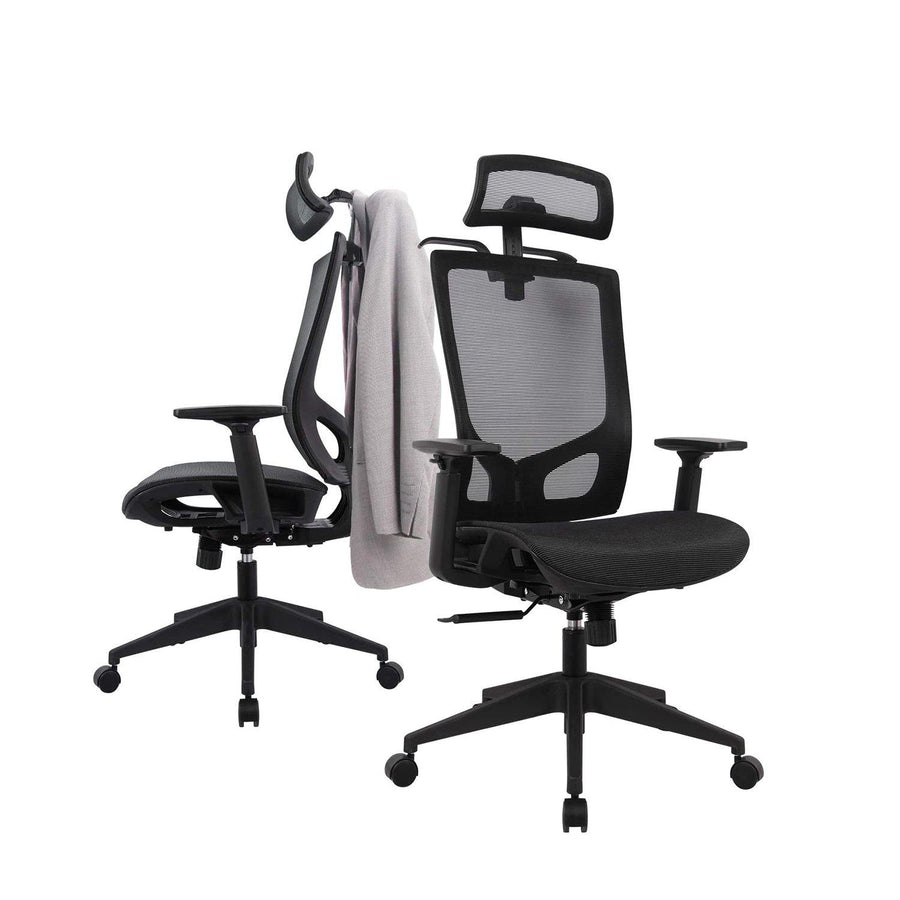 Atilioo Mesh Office Desk Chair with Coat Hanger, Ergonomic Task Chair Breathable, Adjustable Lumbar Support Executive, Drafting, Computer Home or Office Rolling Chair - Trendha
