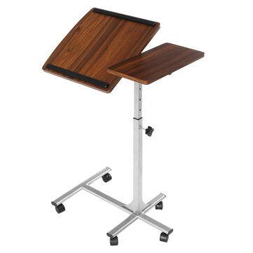 Douxlife DL-RT01 Laptop Desk Rolling Table Height Adjustable Tiliting MDF Steel Frame For Home Office - Trendha