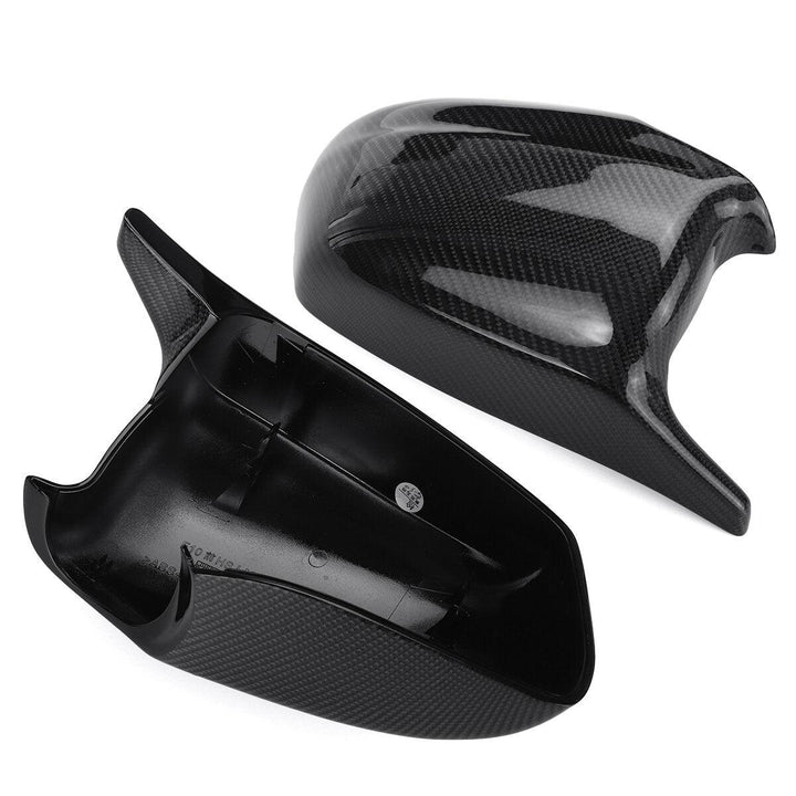 M Style Real Carbon Fiber Rear View Mirror Cap Cover Replacement For BMW F10 F11 F18 2010-2013 - Trendha