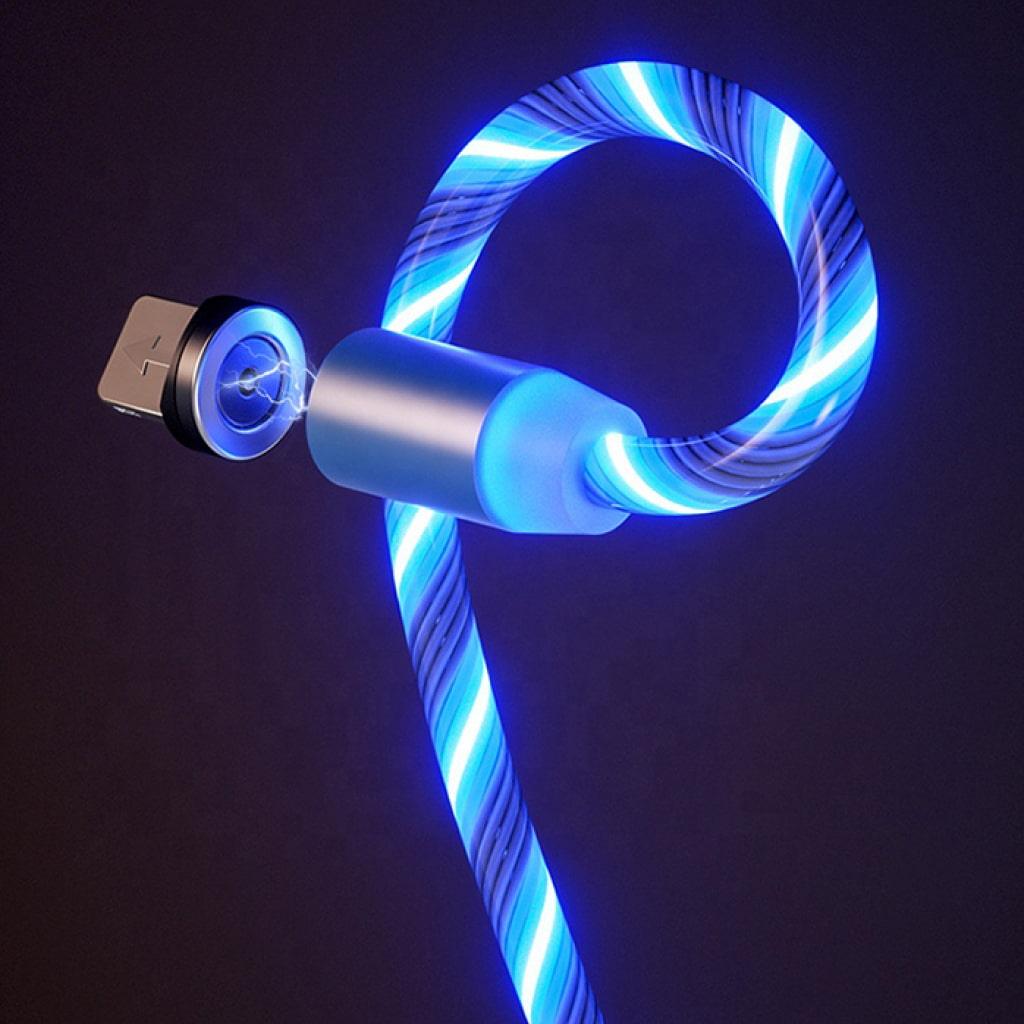 Blue LED 3-in-1 USB Charging Cord - Trendha
