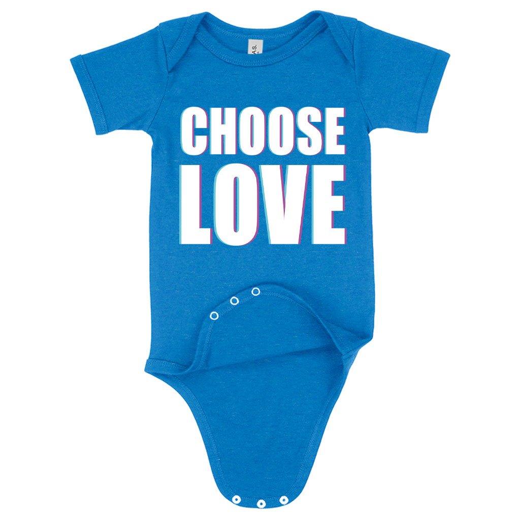 Baby Jersey Choose Love Onesie - Love Graphic Onesie - Trendha