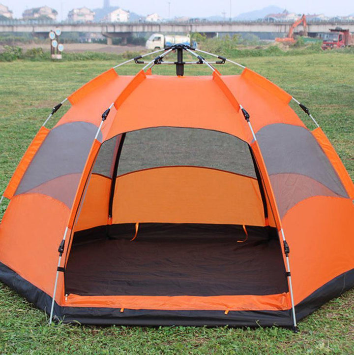 5-8 People Automatic Pop Up Instant Large Tent Waterproof Outdoor Camping Family UV Sunshade Shelter - Trendha