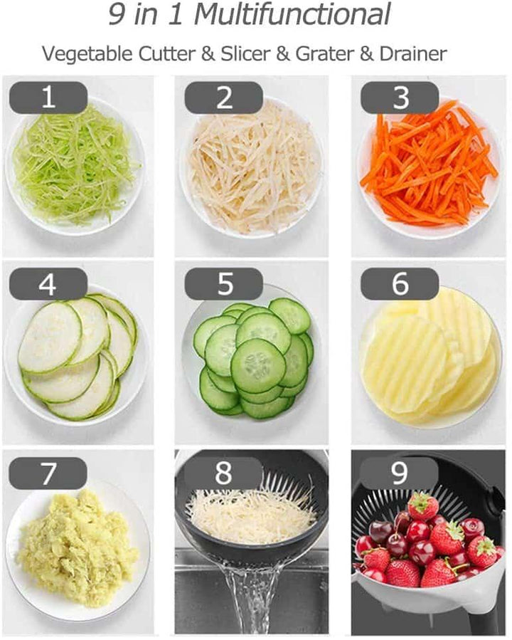 9 in 1 Vegetable Slicer - Trendha