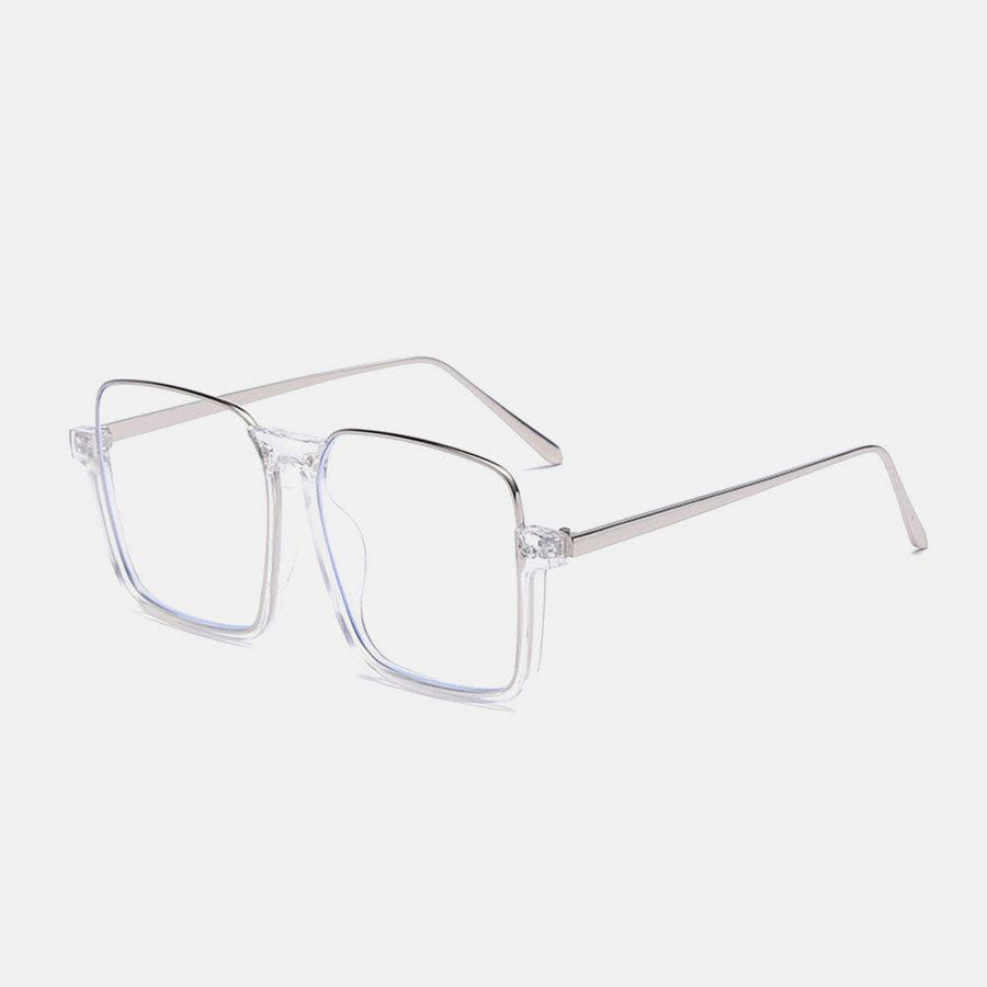 Unisex Square Frame Half Frame Anti-blue Light Anti-UV Sunglasses - Trendha