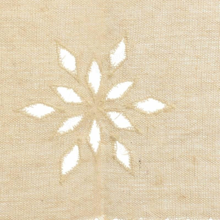 Country Style French Cotton Linen Embroidery Cafe Curtain Home Kitchen Curtain - Trendha