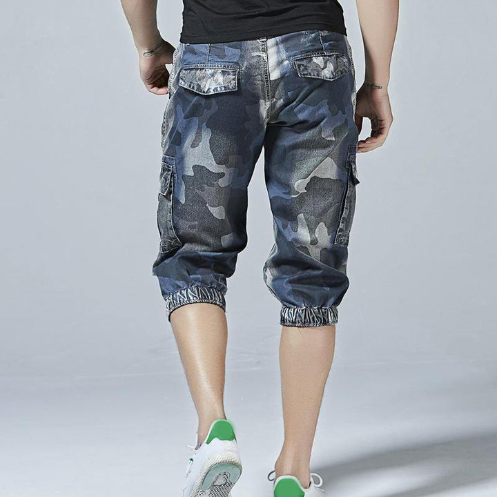 Casual Camo Multi Pockets Jogger Pants Short Jeans - Trendha