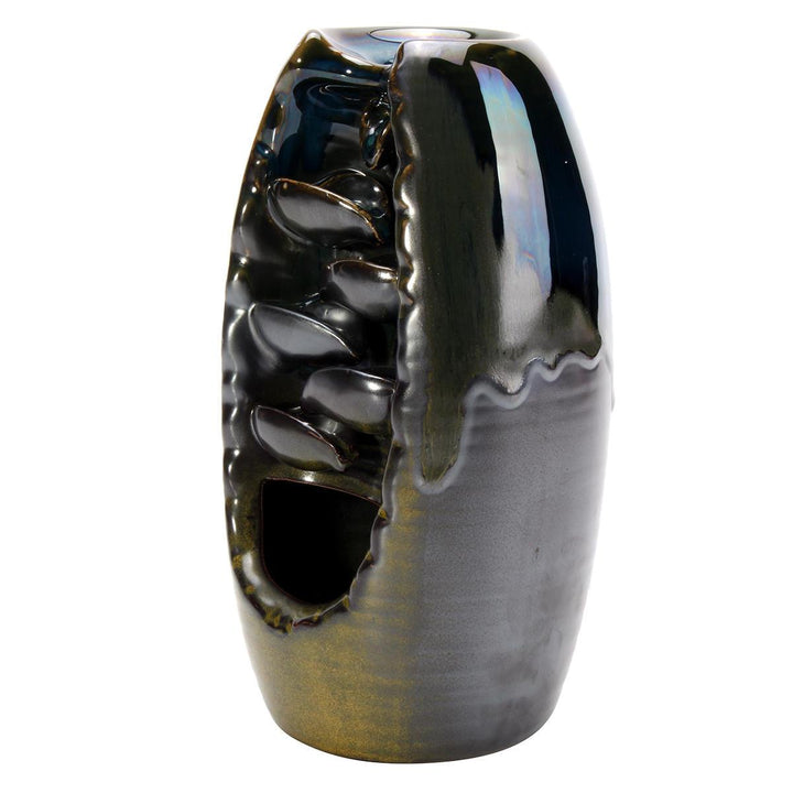 Porcelain Waterfall Backflow Ceramic Incense Burner Censer Holder Decor 10 Cones Office Home Decor - Trendha