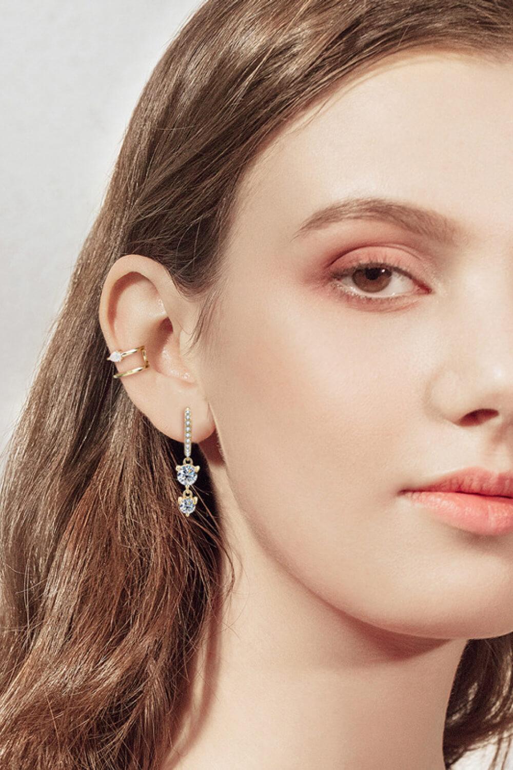Be The One Moissanite Drop Earrings - Trendha