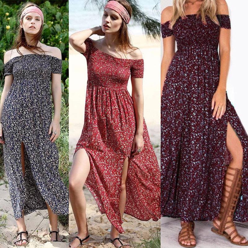 Split floral dress - Trendha