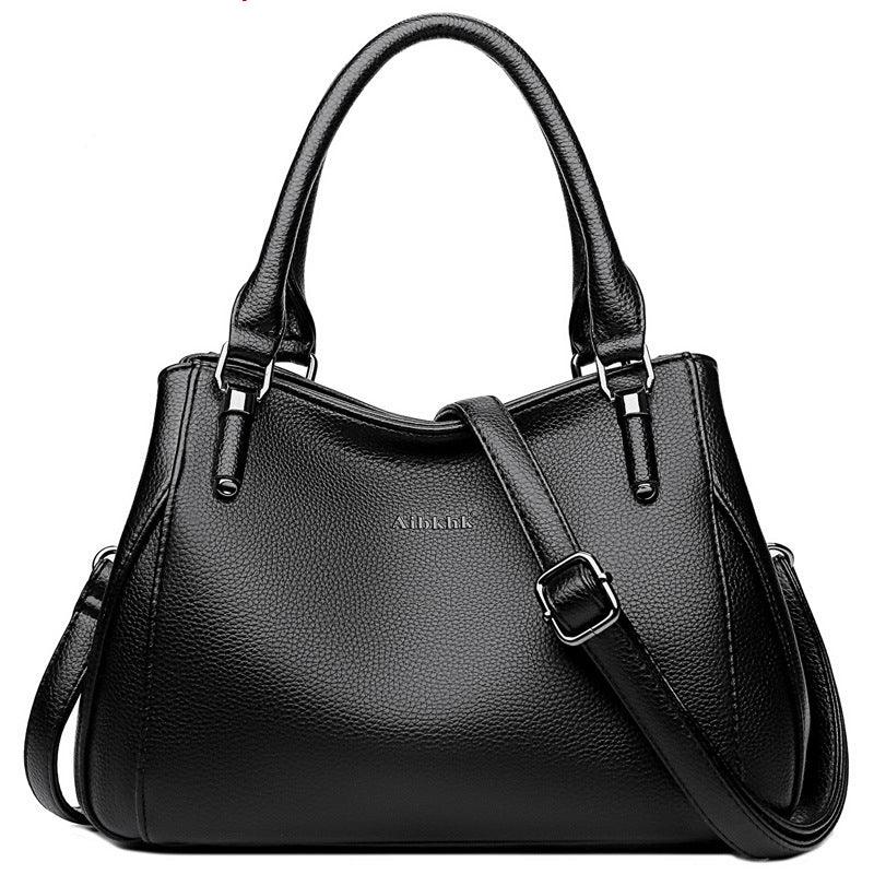 Simple Casual Soft Leather Crossbody Shoulder Bag - Trendha