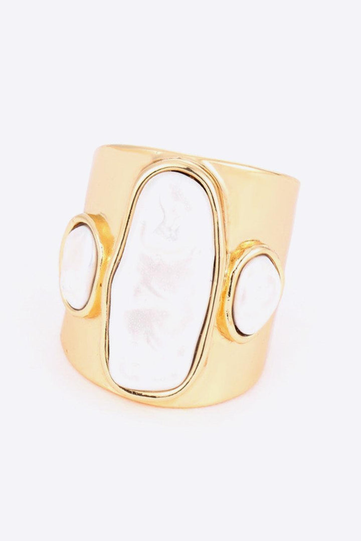 18K Gold-Plated Alloy Ring - Trendha