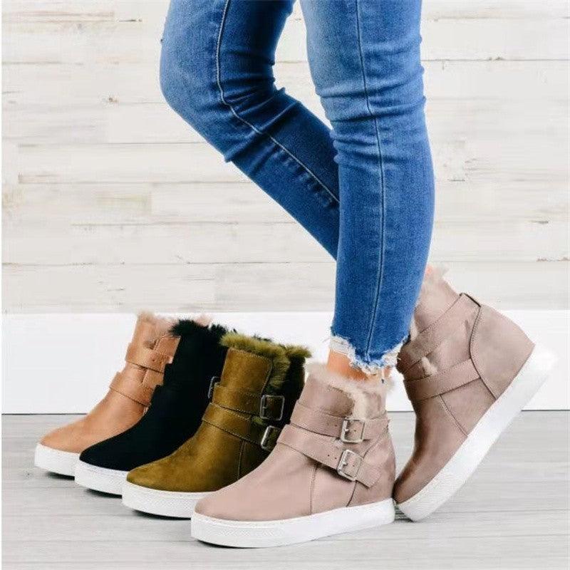Flat Short Boots Women Fashion Casual - Trendha