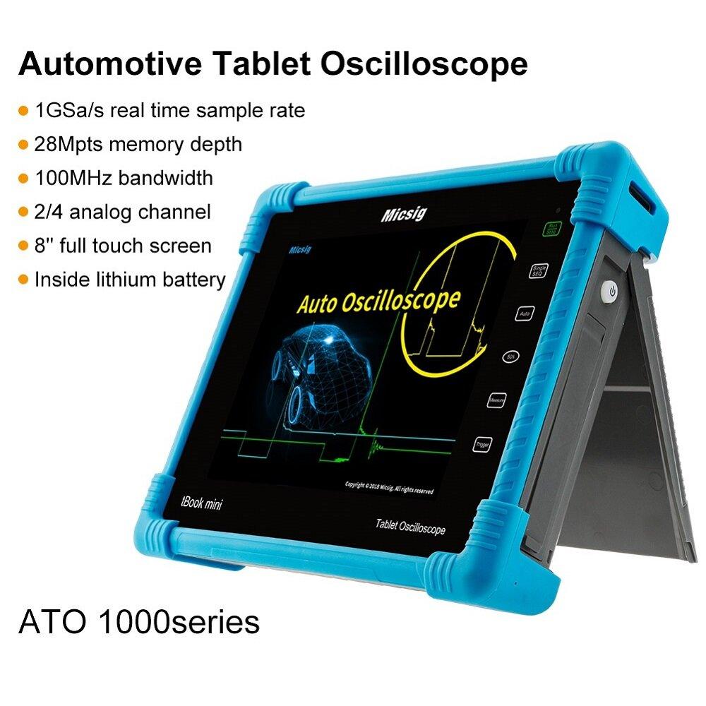 Micsig ATO1104 Digital Tablet Oscilloscope 100MHz 4CH Handheld Oscilloscope Automotive Scopemeter Oscilloscope - Trendha