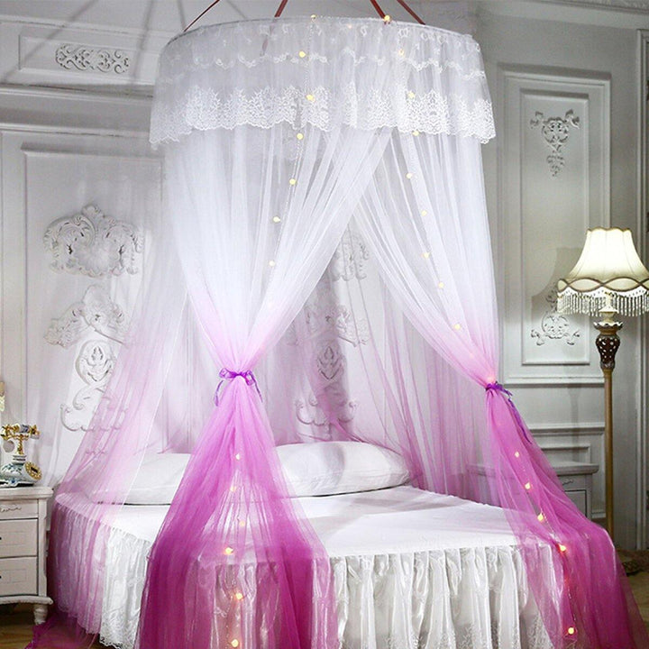Ceiling-Mounted Mosquito Net Free Installation Home Dome Foldable Bed Canopy - Trendha