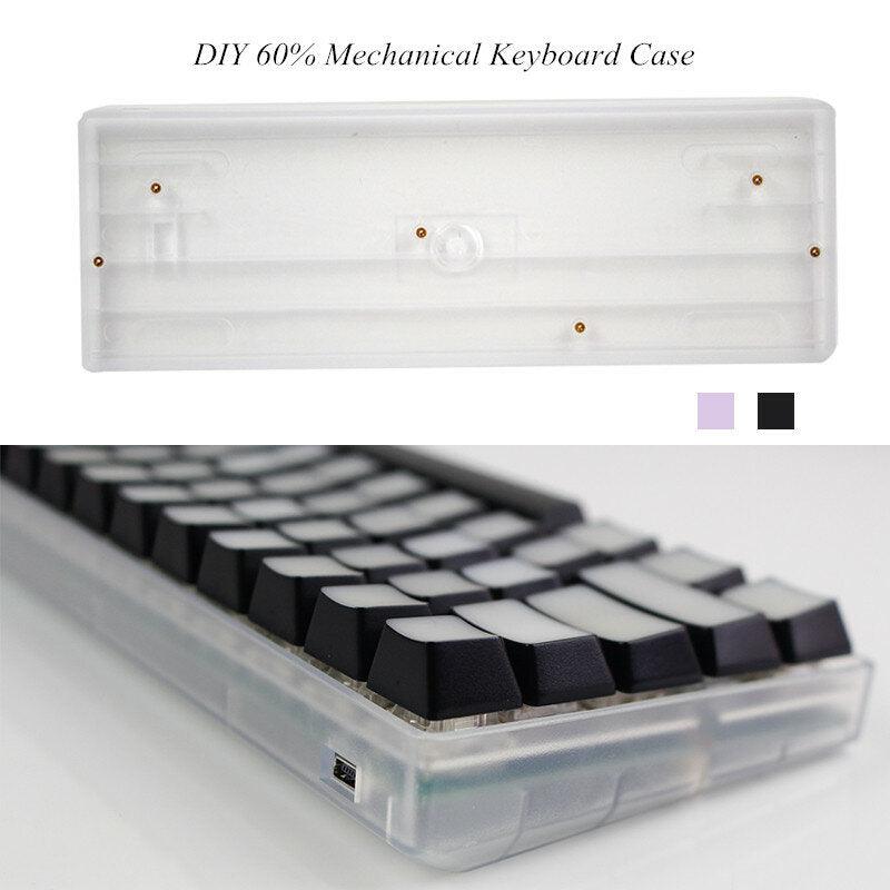 DIY 60% Mechanical Keyboard Case Universal Customized Plastic Shell Base for GH60 Poker2 Gaming Keyboard - Trendha
