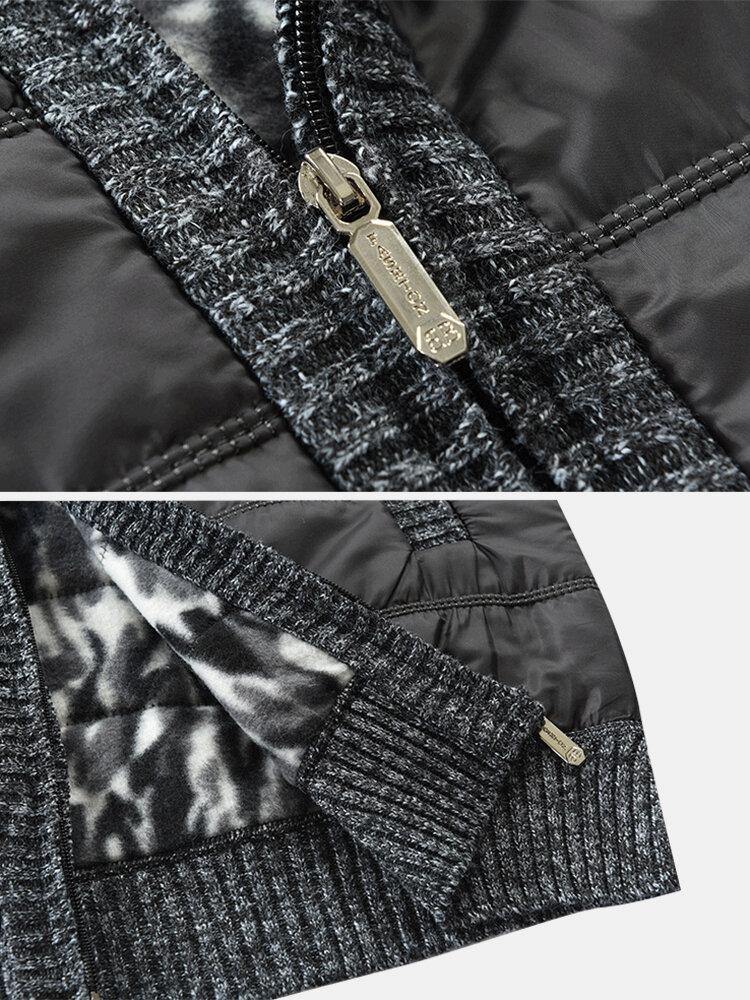 Mens Solid Color Warm Lined Slant Pocket Sleeveless Woolen Vests - Trendha