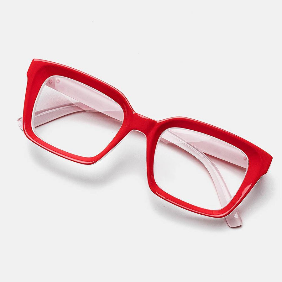 5-color Thick Frame Cat-eye Box Reading Glasses - Trendha
