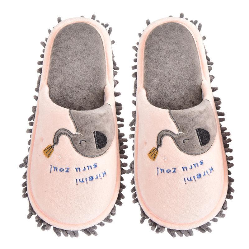 Detachable And Washable Four Seasons Home Mopping Slippers - Trendha