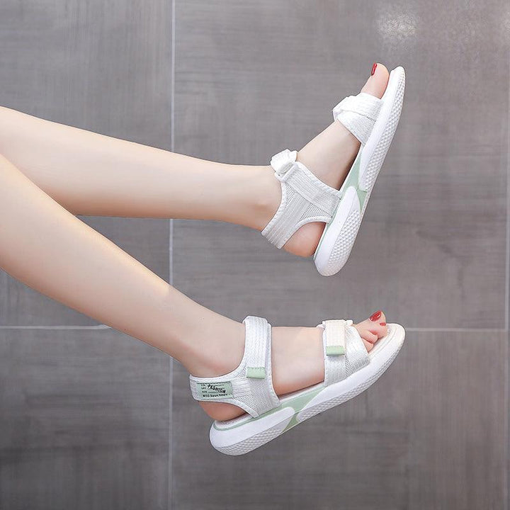 Outer Wear Beach Shoes, Flat-bottomed Non-slip All-match - Trendha