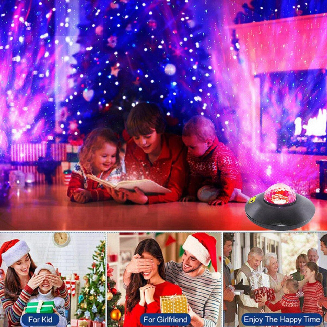 USB LED Laser Projector bluetooth Speaker Lamp Galaxy Starry Night Light Christmas Party Lights Gift Christmas Decorations Clearance Christmas Lights - Trendha