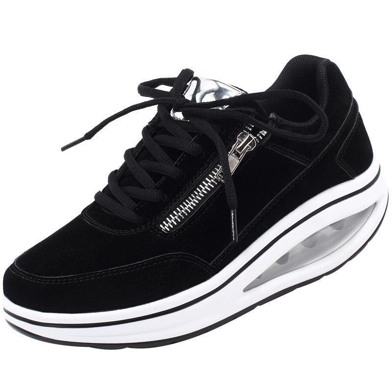 Women's Mother's Thick Sole Sneakers Rocking Shoes - Trendha