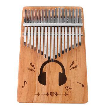 17 Key Kalimba Spruce Wood Thumb Piano Finger Musical Instrument Toy Beginner - Trendha