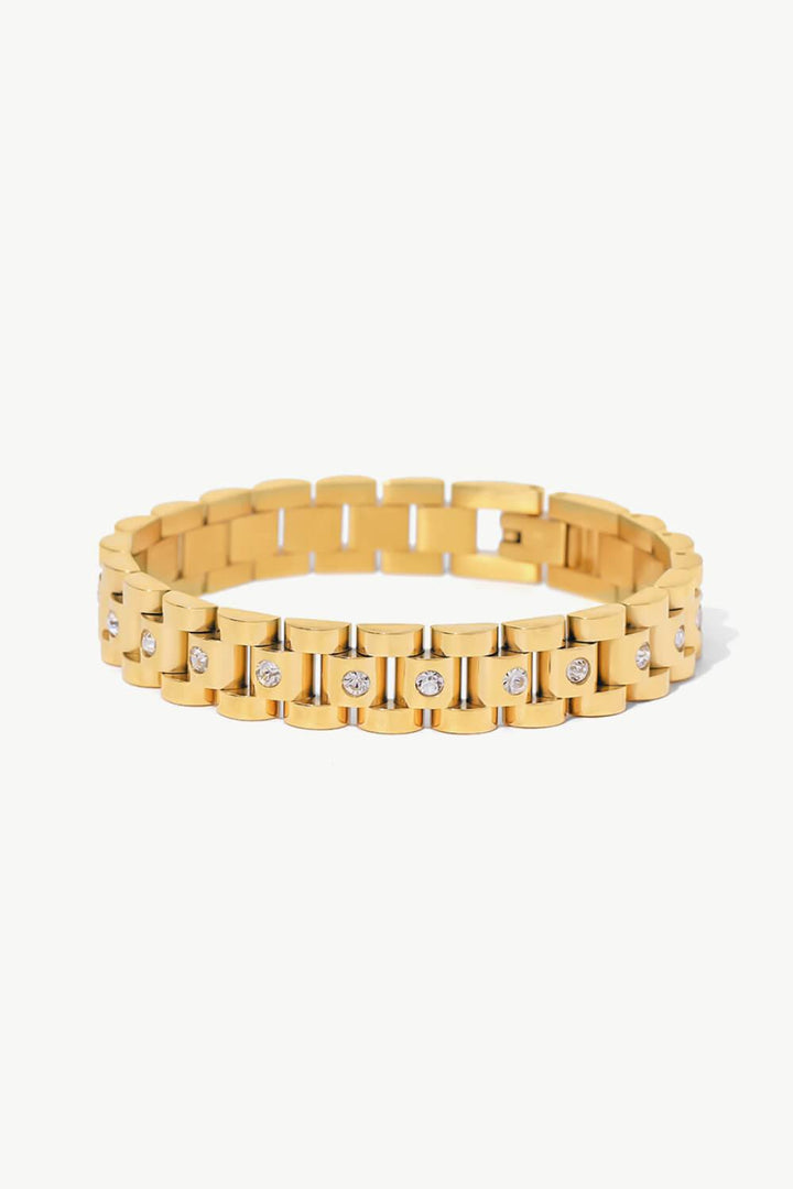 18K Gold-Plated Watch Band Bracelet - Trendha
